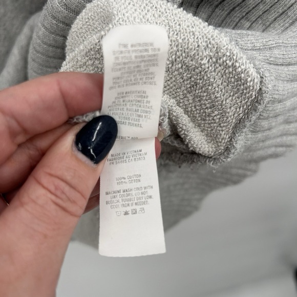 Aerie Womens Down to Earth Oversized Hoodie Size M Gray Cozy Casual Pocket - Picture 7 of 10